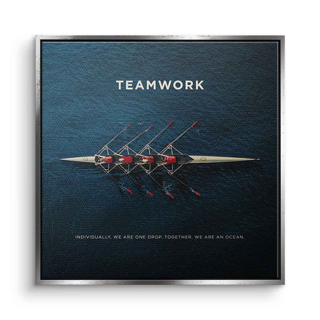 Teamwork #Rudern - square edition