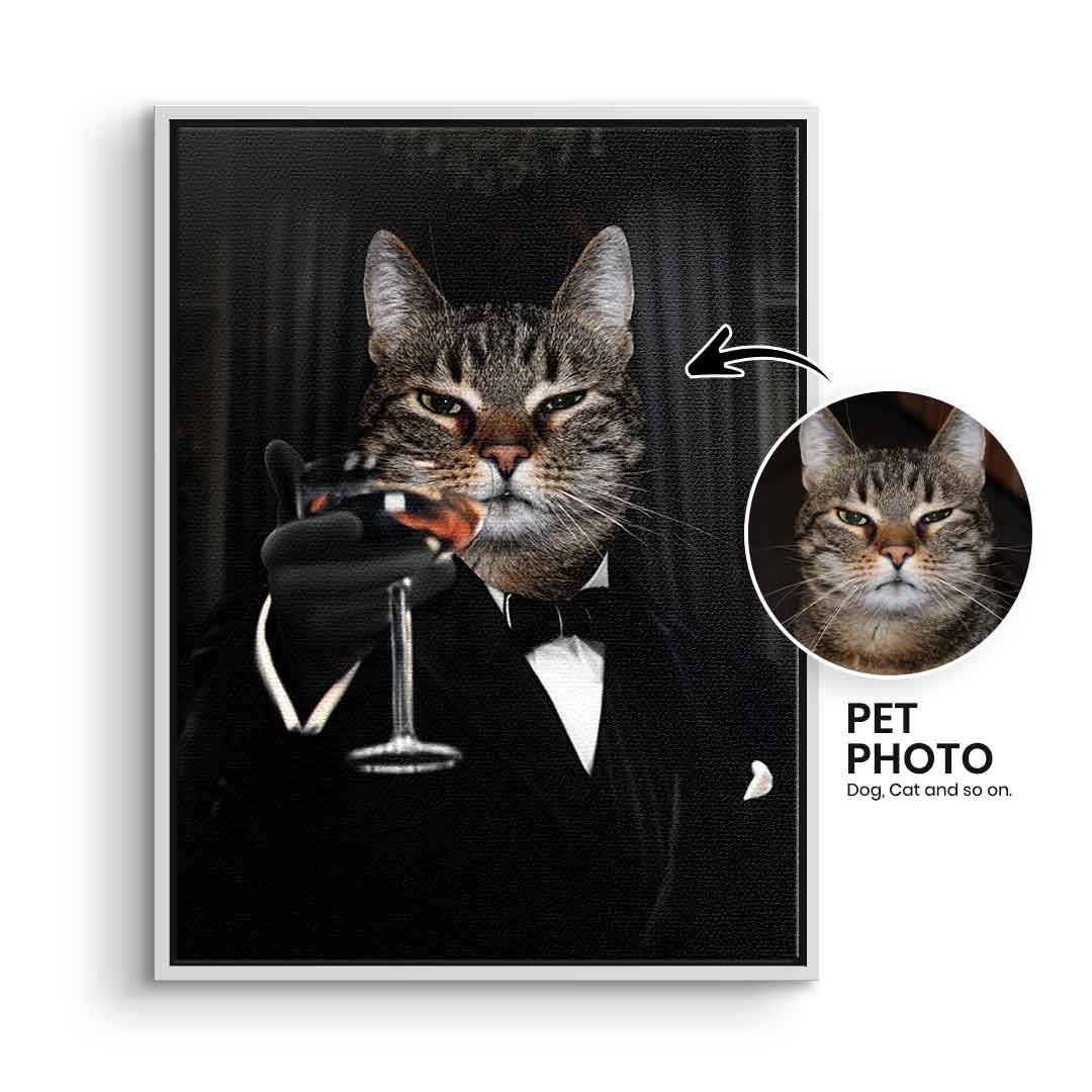 Chapeau Haustier Portrait Personalisierbar
