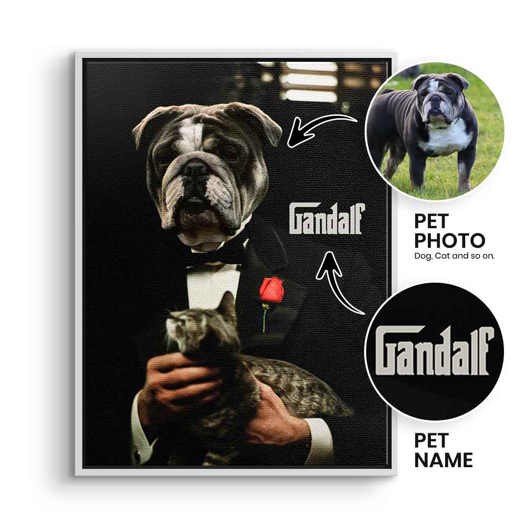 Godfather Haustier Portrait - Personalisierbar