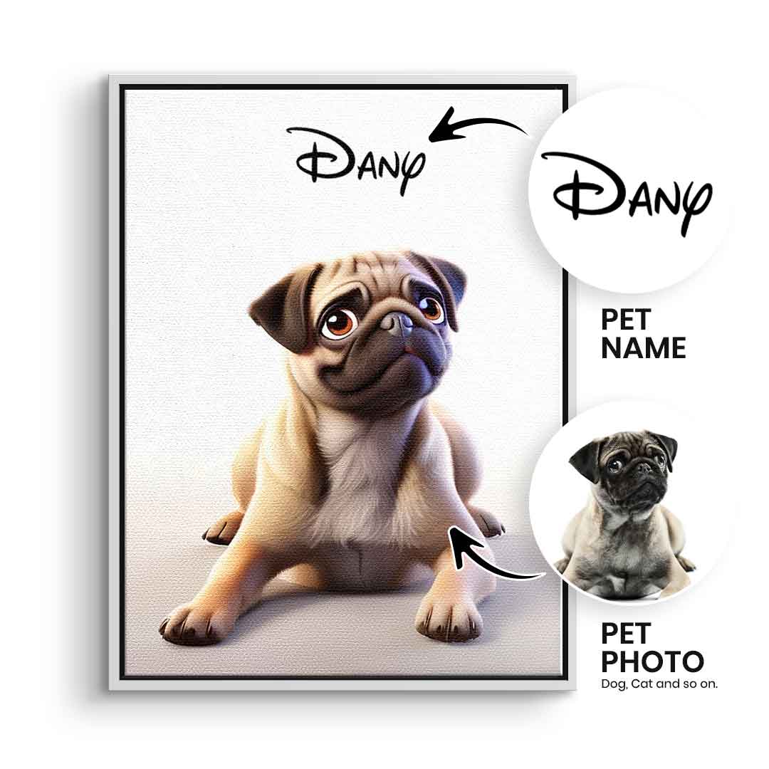Cartoon Haustier Portrait Personalisierbar