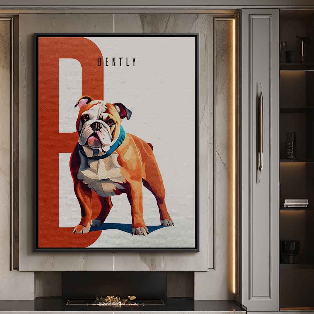 "Geometric style" pet portrait - personalized