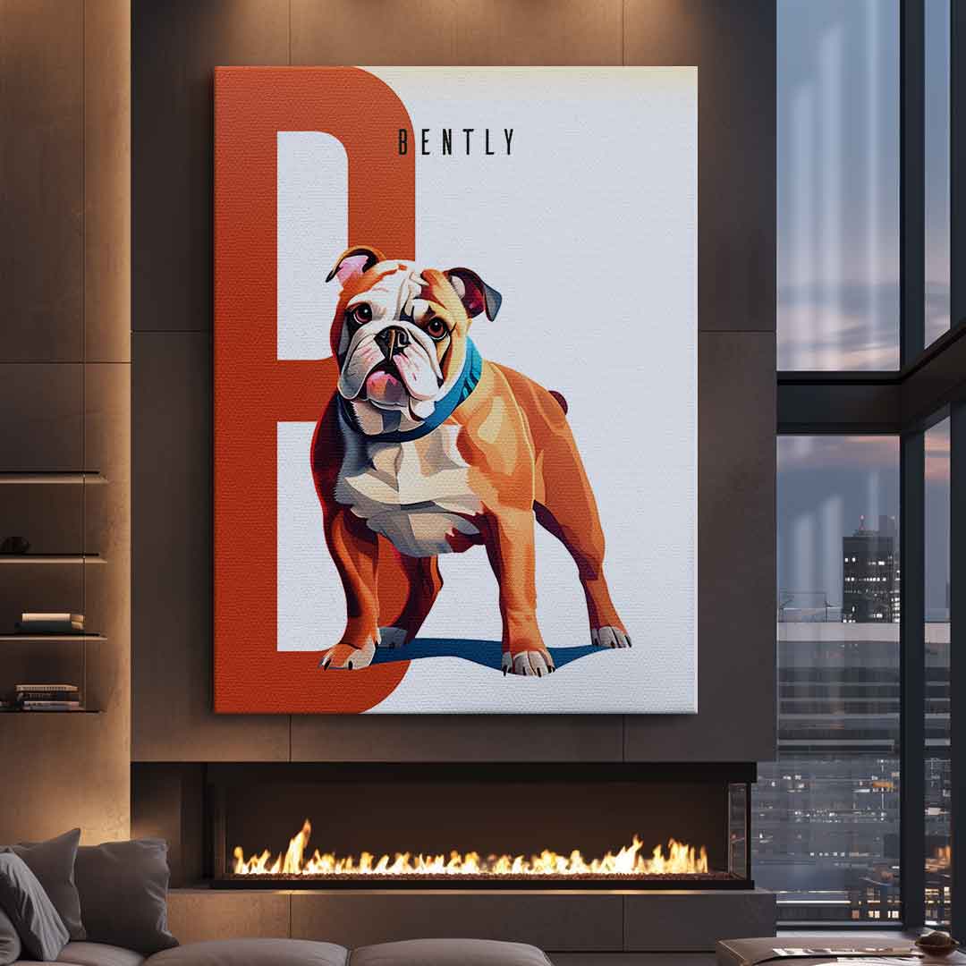 "Geometric style" pet portrait - personalized