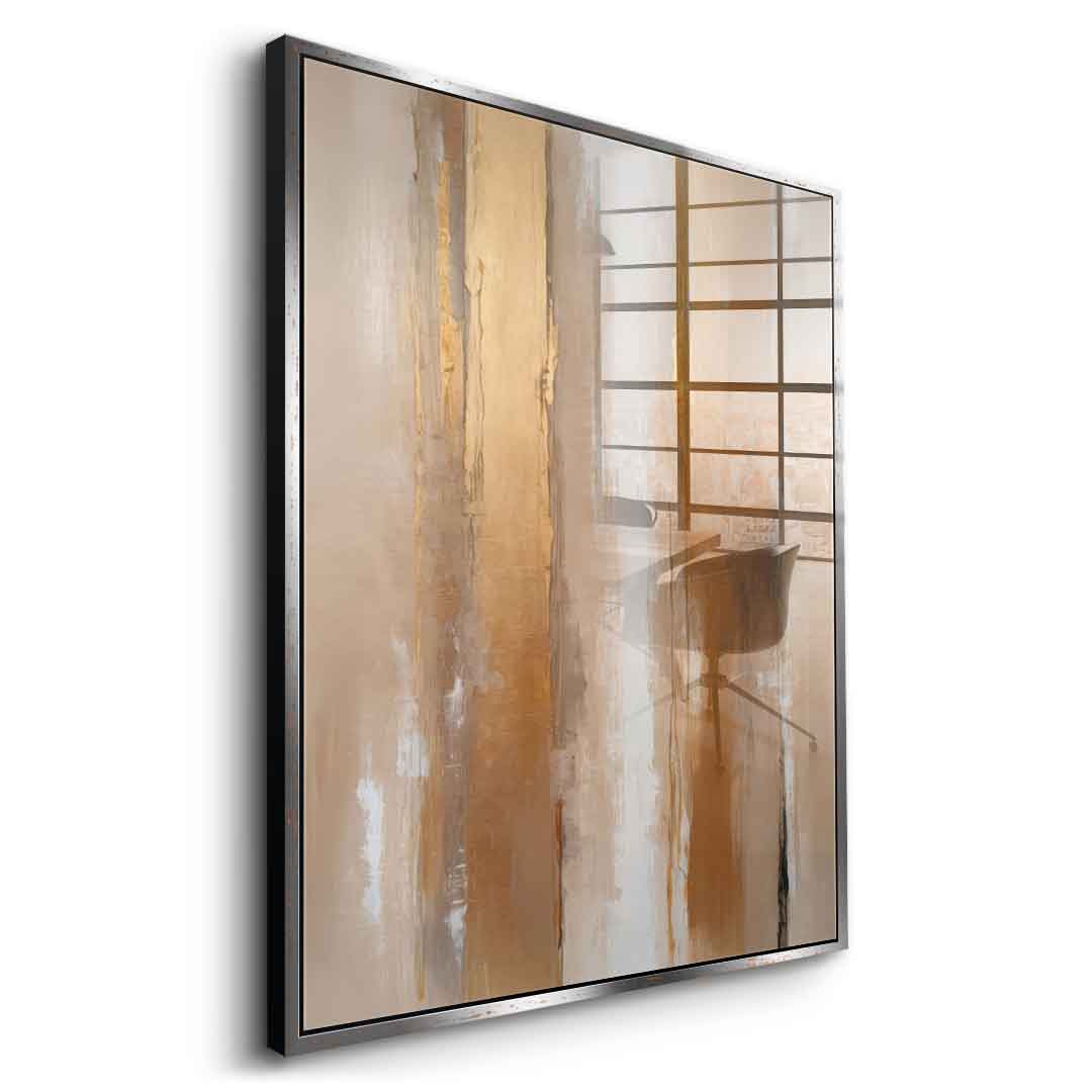 Stripes in Soft Neutrals - acrylic glass