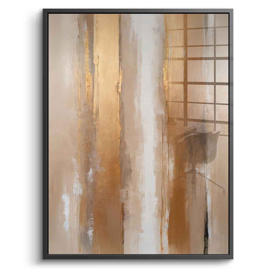 Stripes in Soft Neutrals - acrylic glass