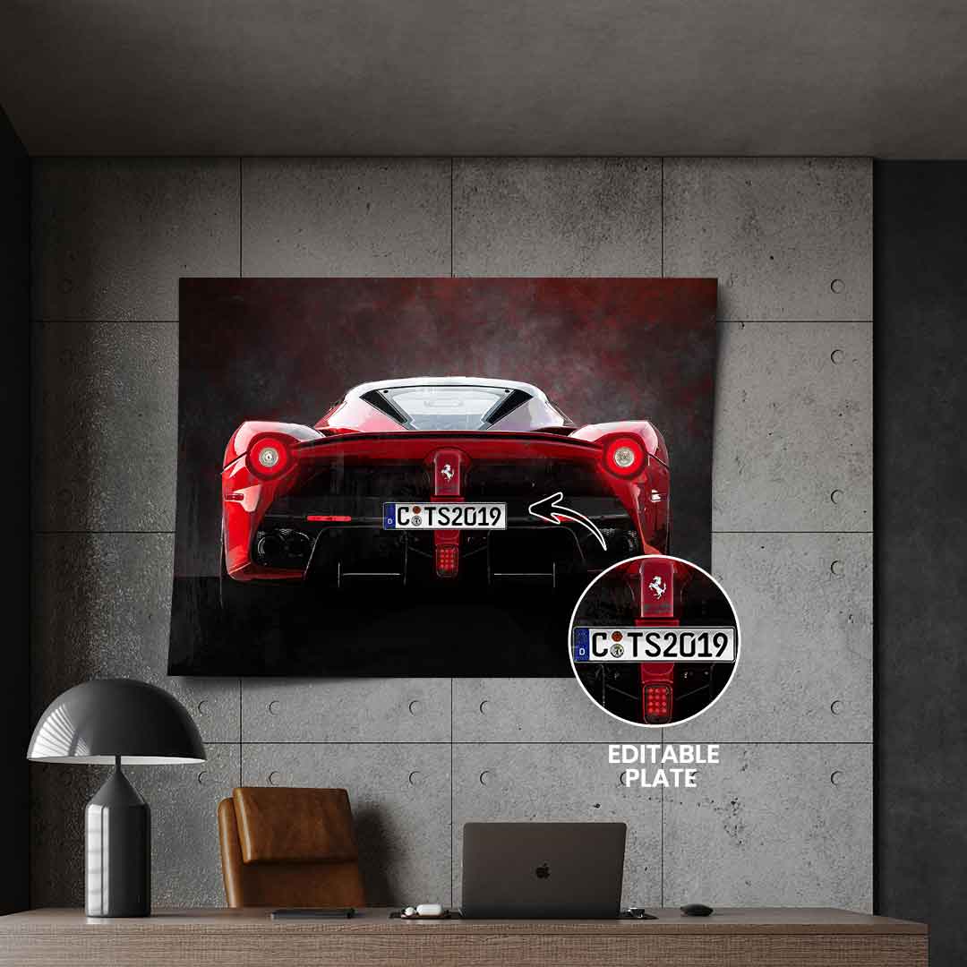 Ferrari Backside - Poster - personalisierbar