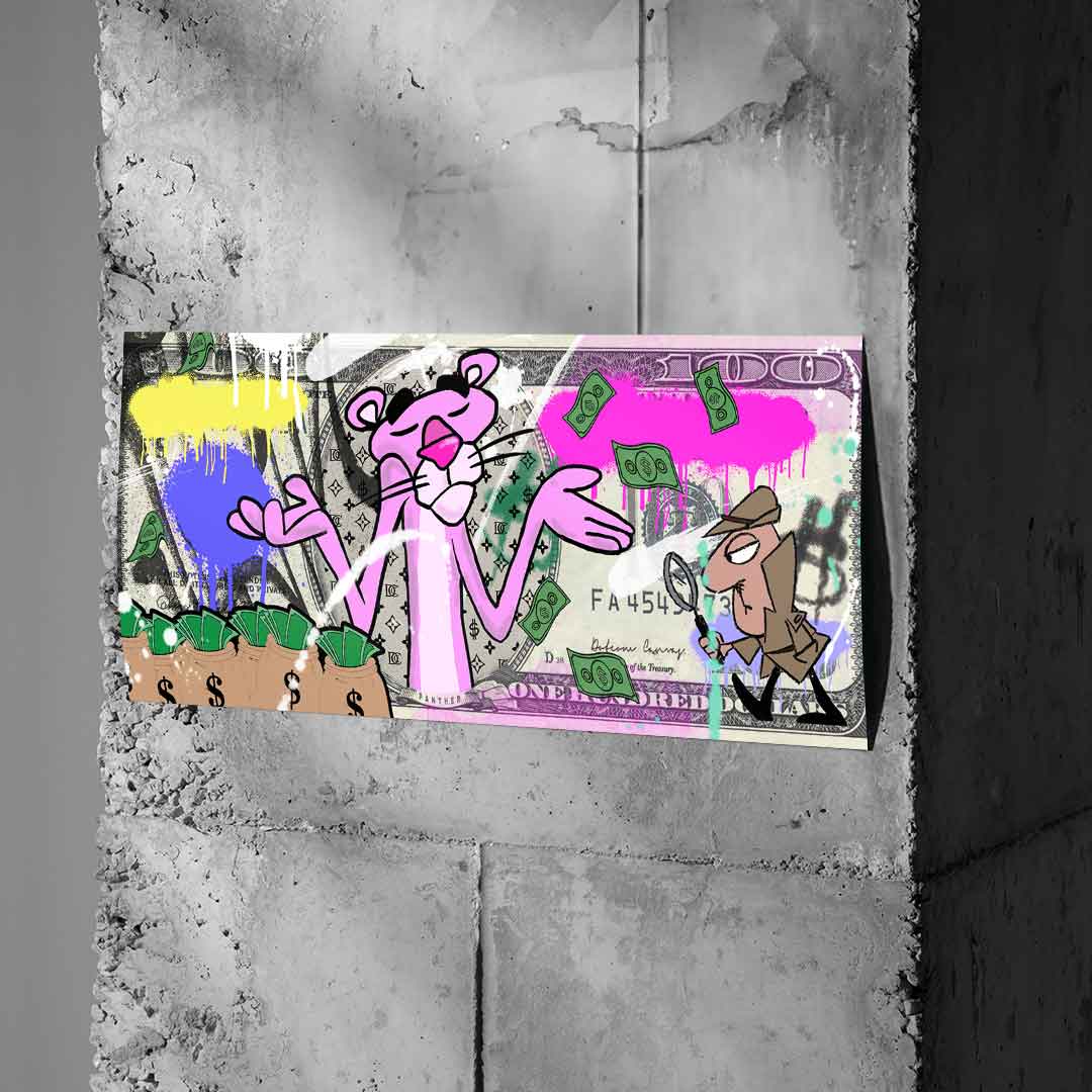 100 dollar panther poster