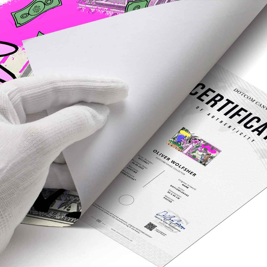 100 dollar panther poster