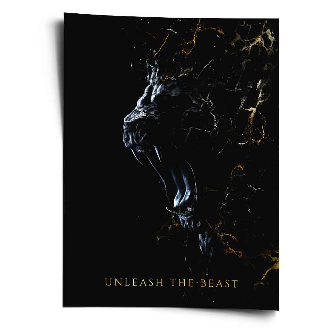 Abstract Lion - poster
