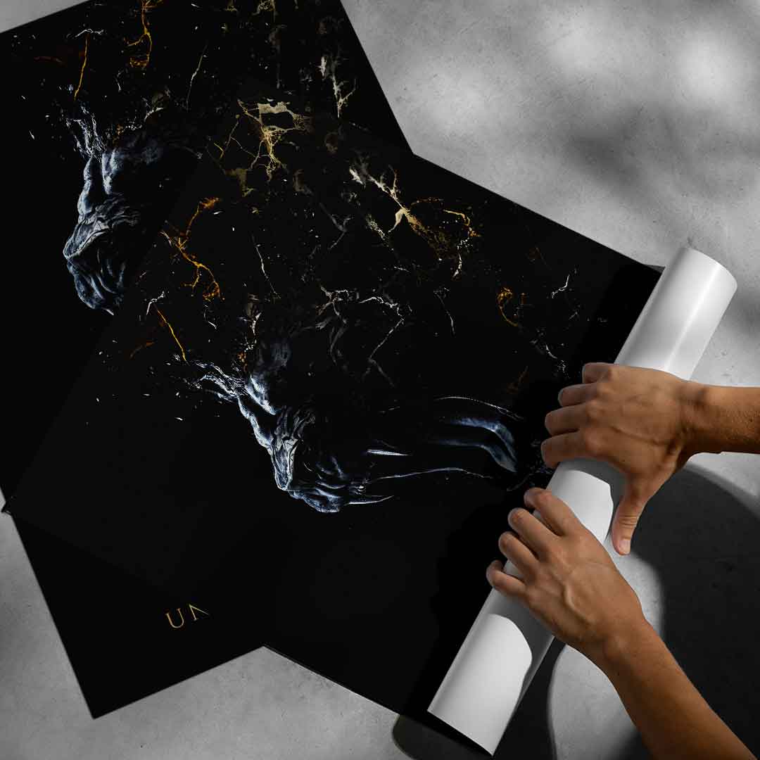Abstract Lion - poster