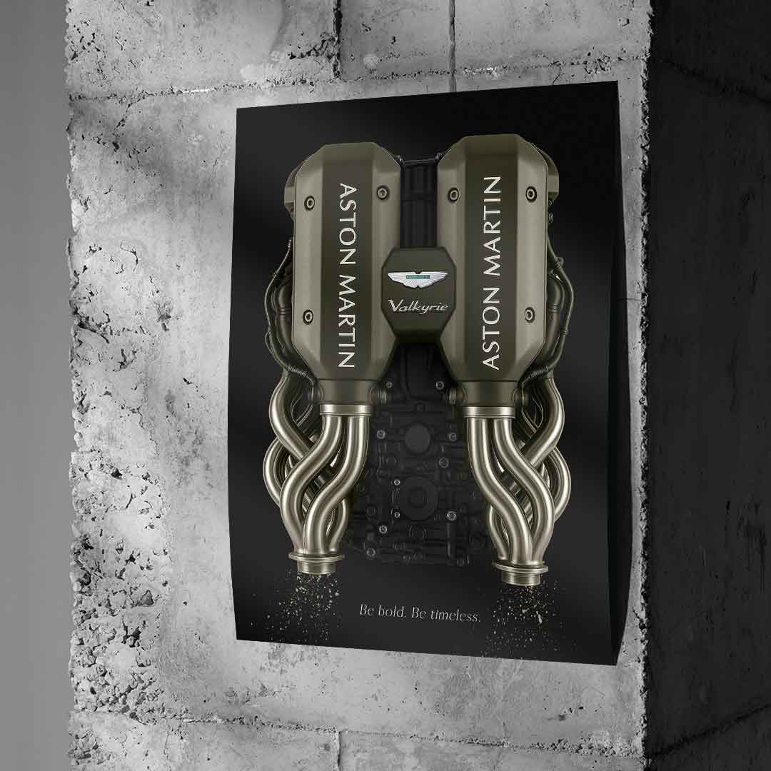 Aston Martin Engine - poster