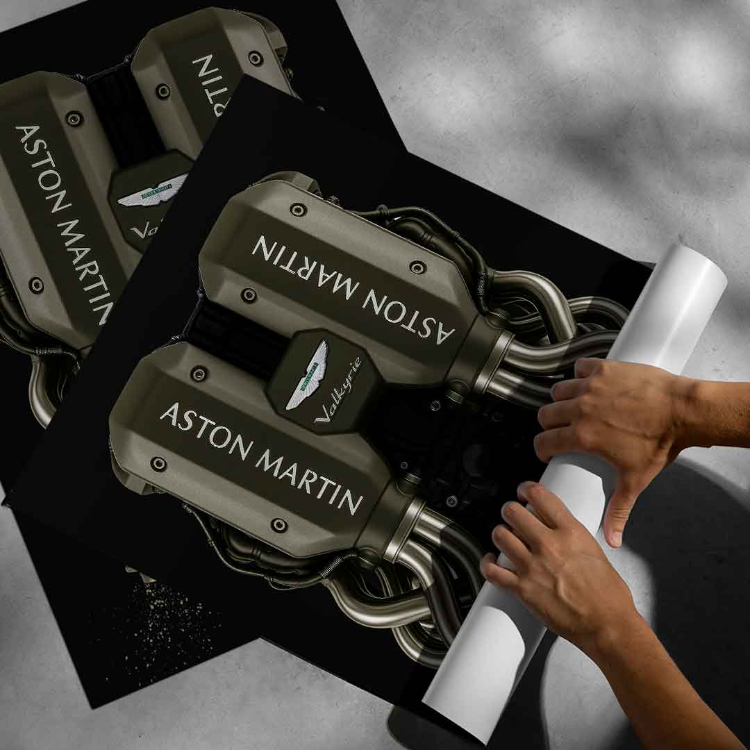 Aston Martin Engine - poster