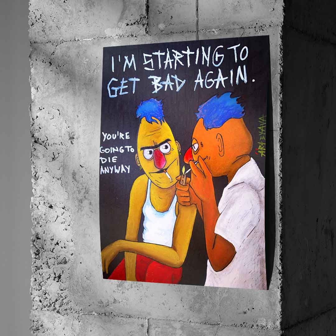Badass Ernie and Bert - poster