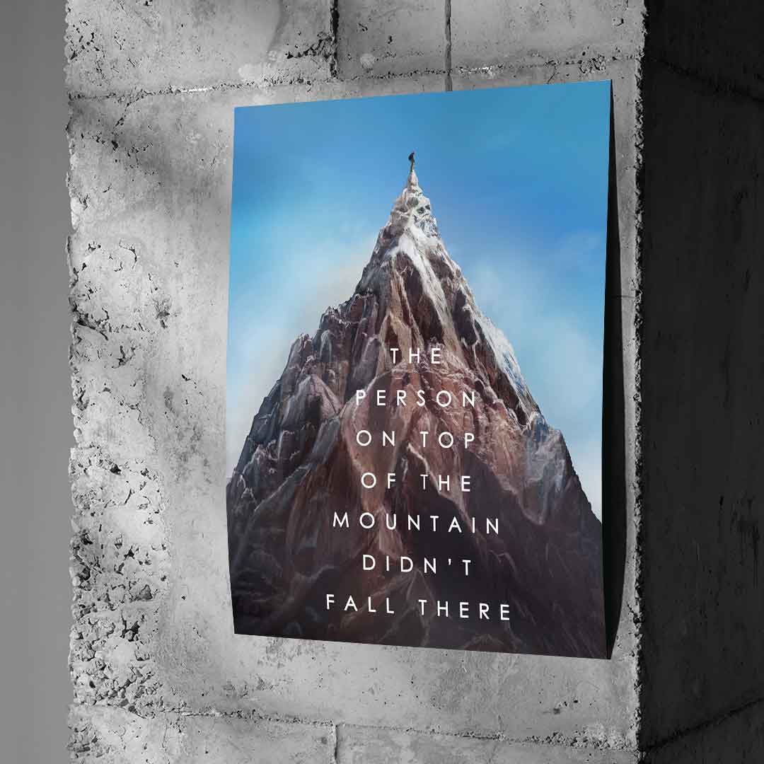 Mountain of success - poster
