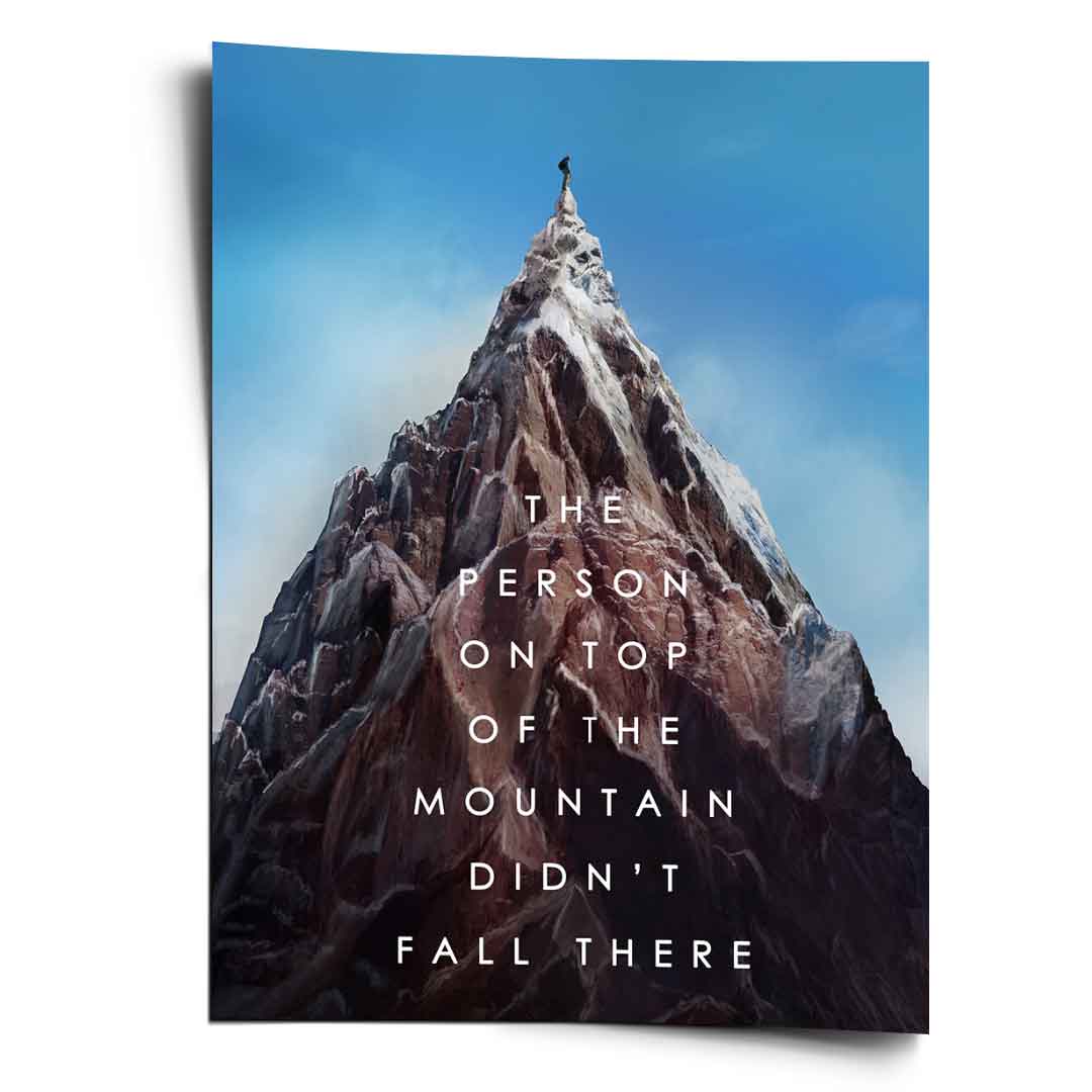 Mountain of success - poster
