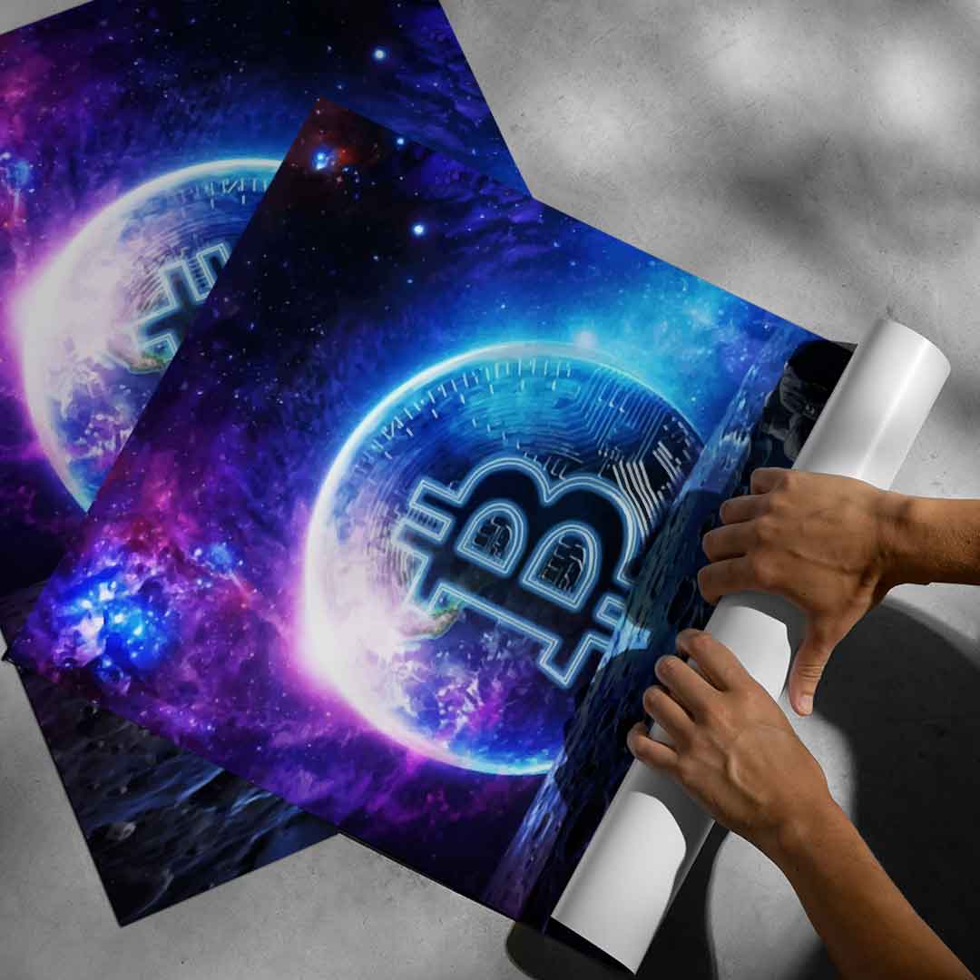 Bitcoin Sunset - poster