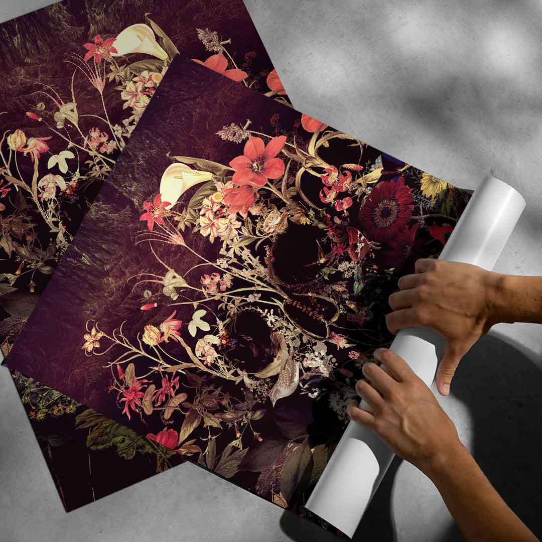 Bloom Skull - Poster