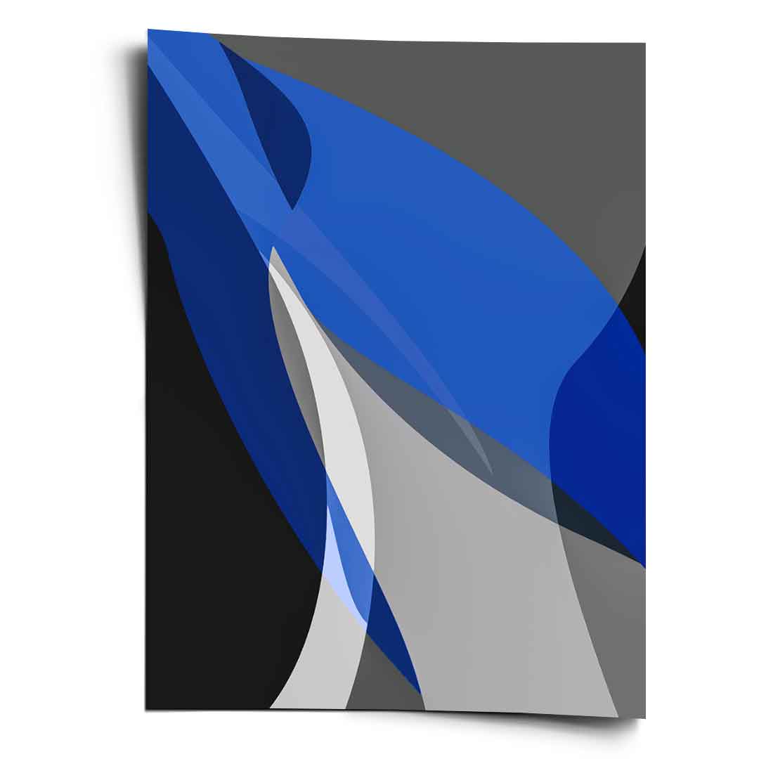Blue and gray - Poster