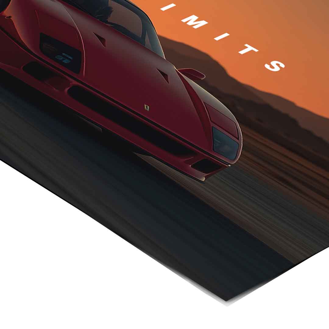 Born to Outrun Limits (Ferrari) - Poster
