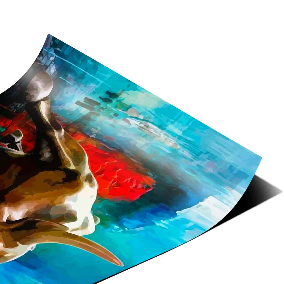 Bronze bull - poster