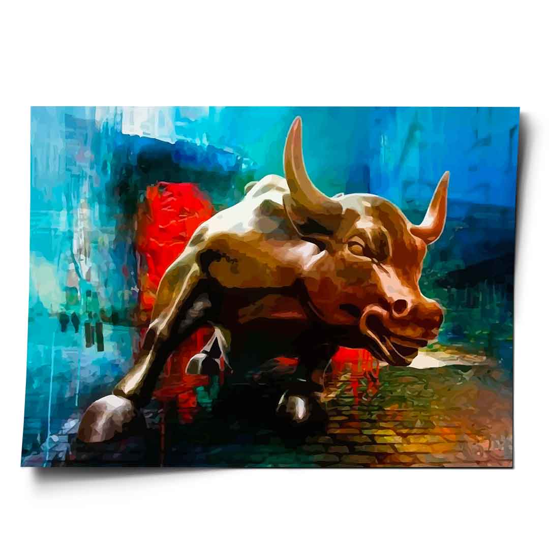 Bronze bull - poster