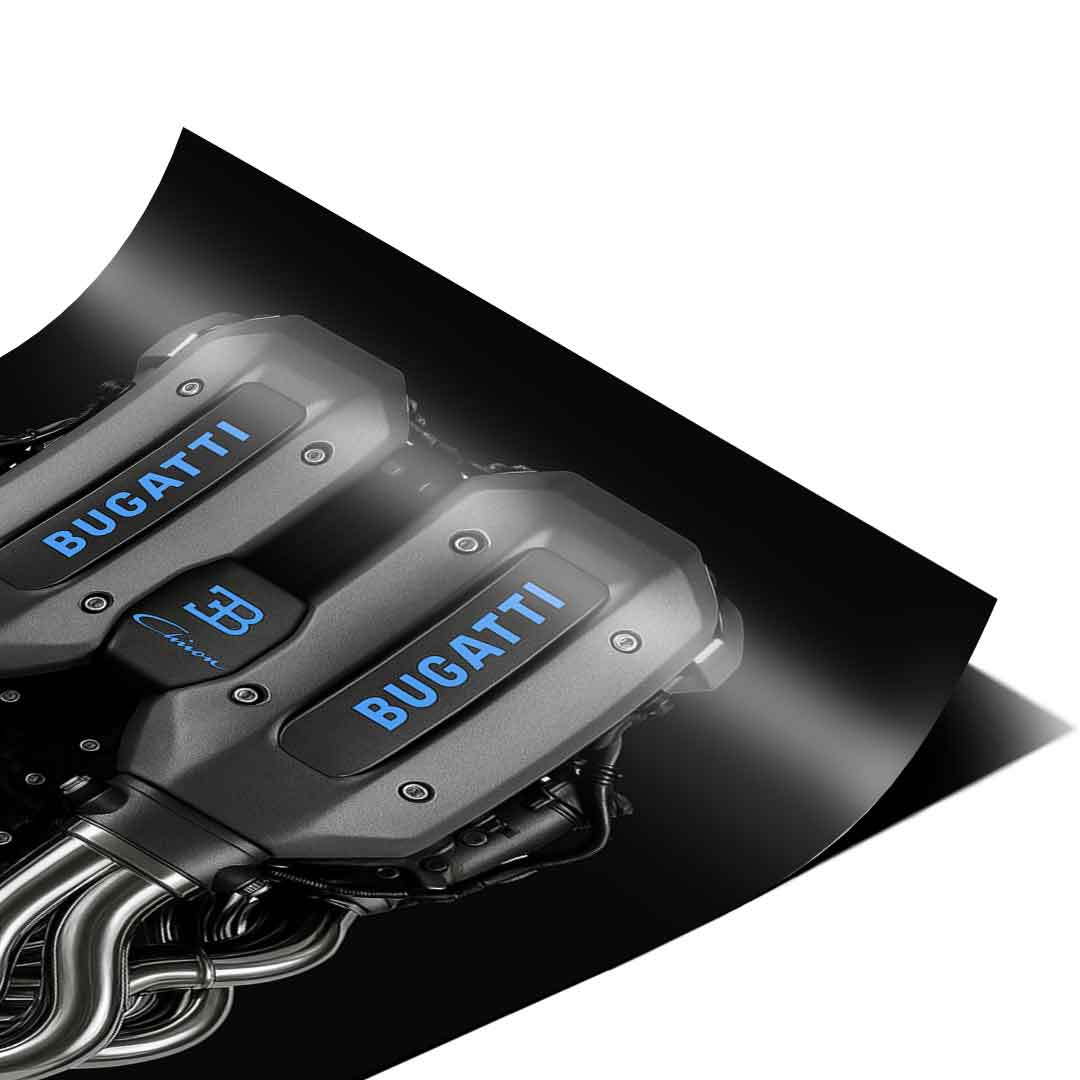 Bugatti Engine - poster