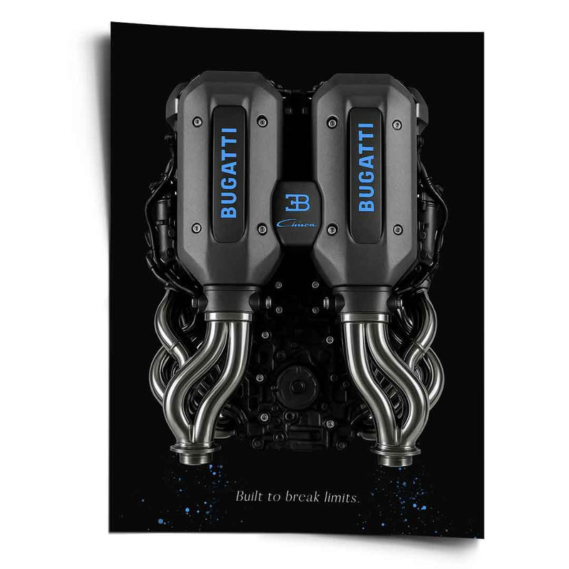 Bugatti Engine - poster