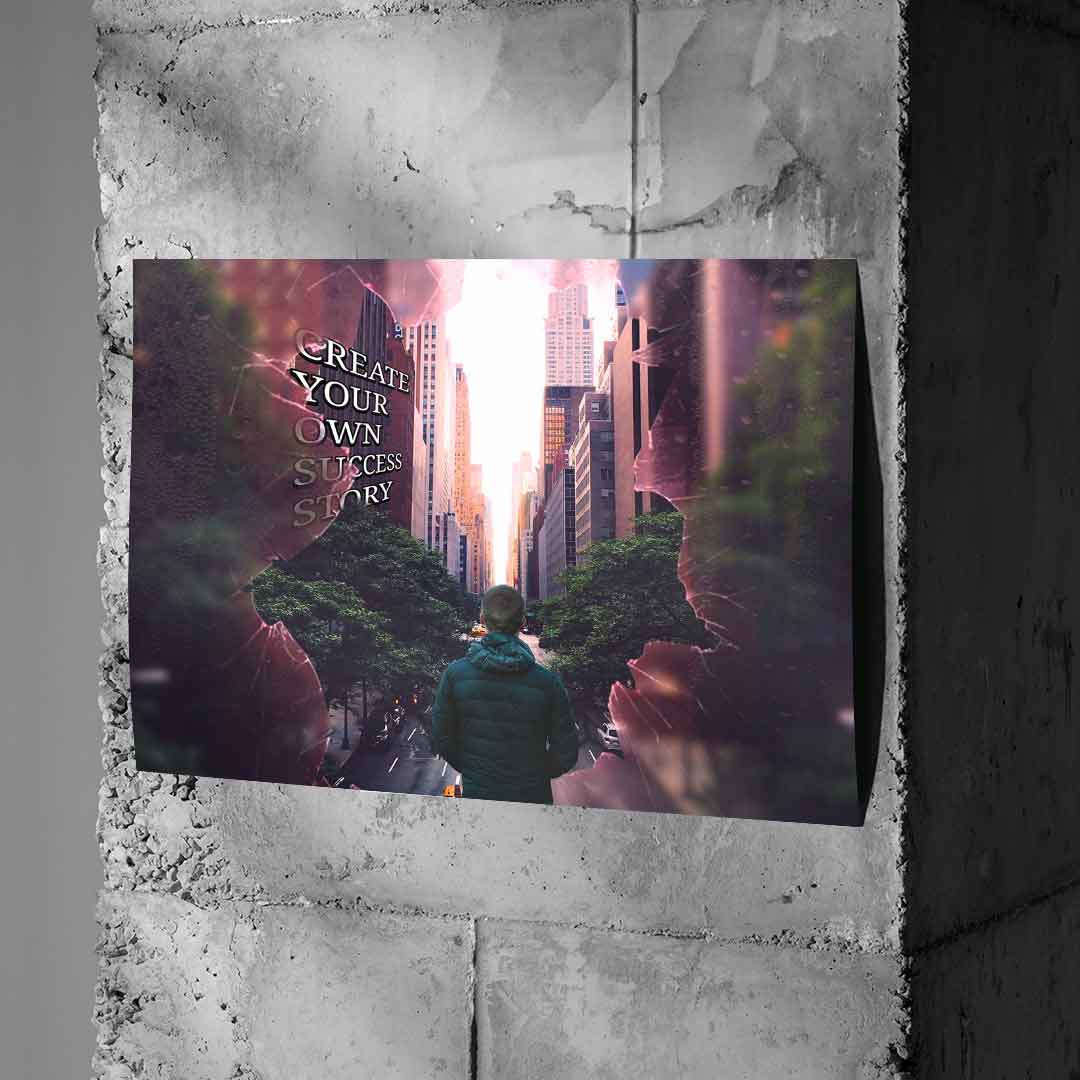 Create your own success story - poster