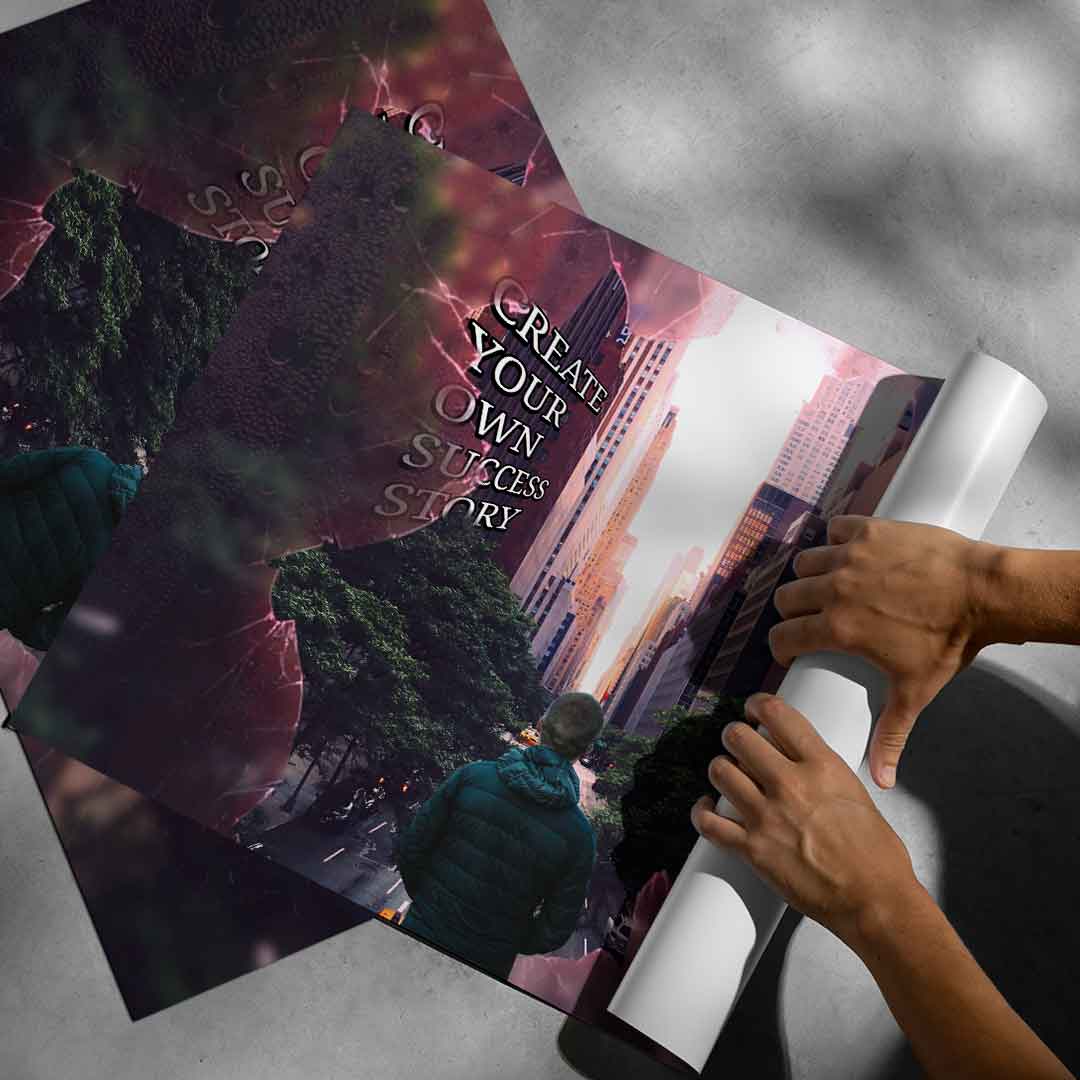 Create your own success story - poster