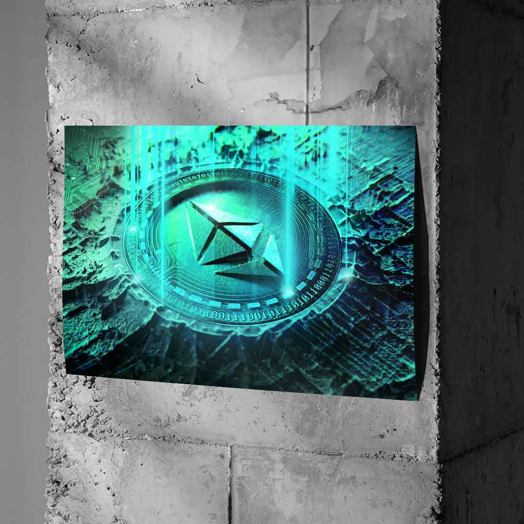 Ethereum engraving - poster