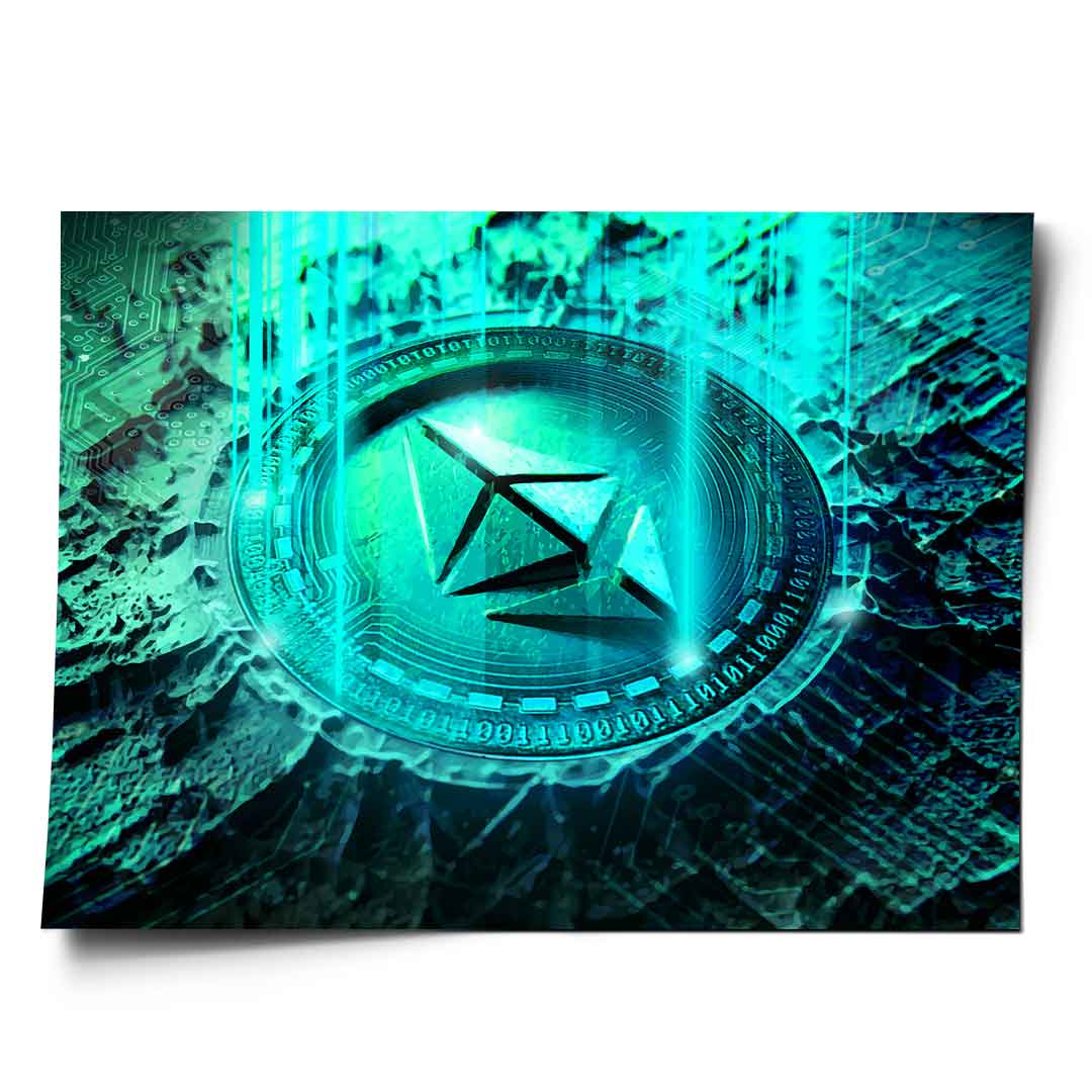 Ethereum engraving - poster