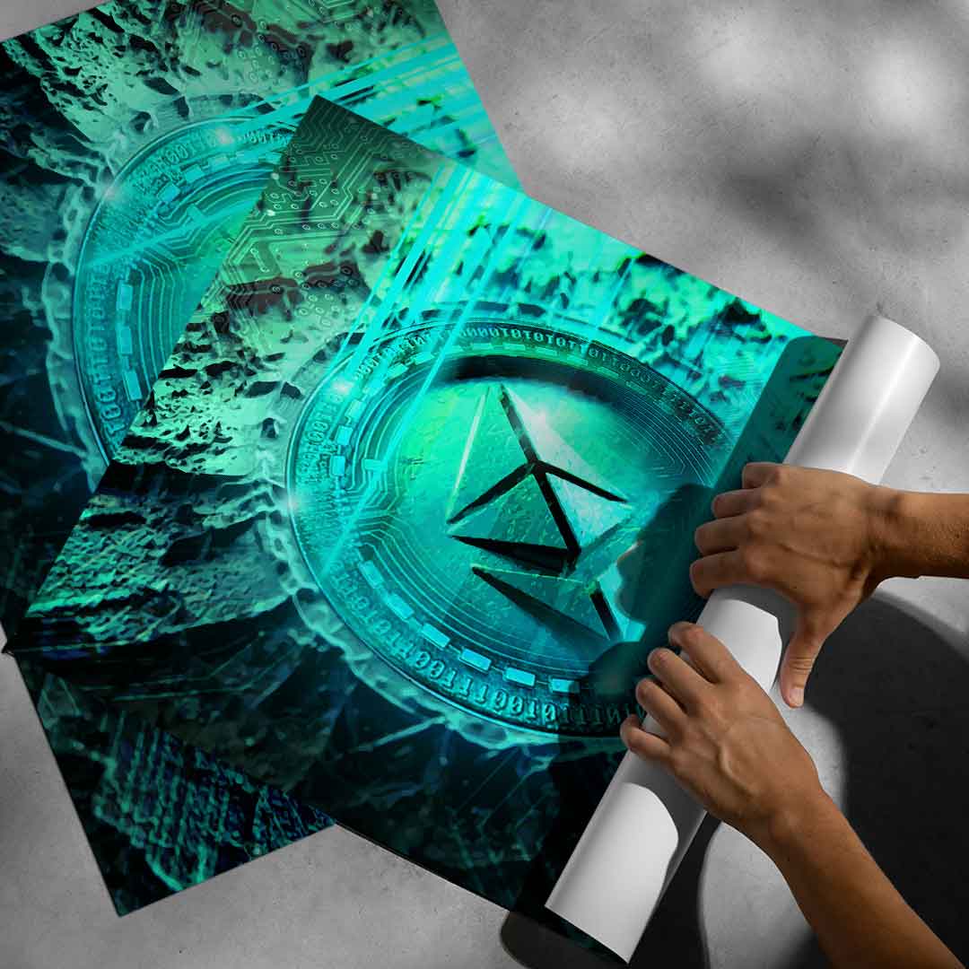 Ethereum engraving - poster