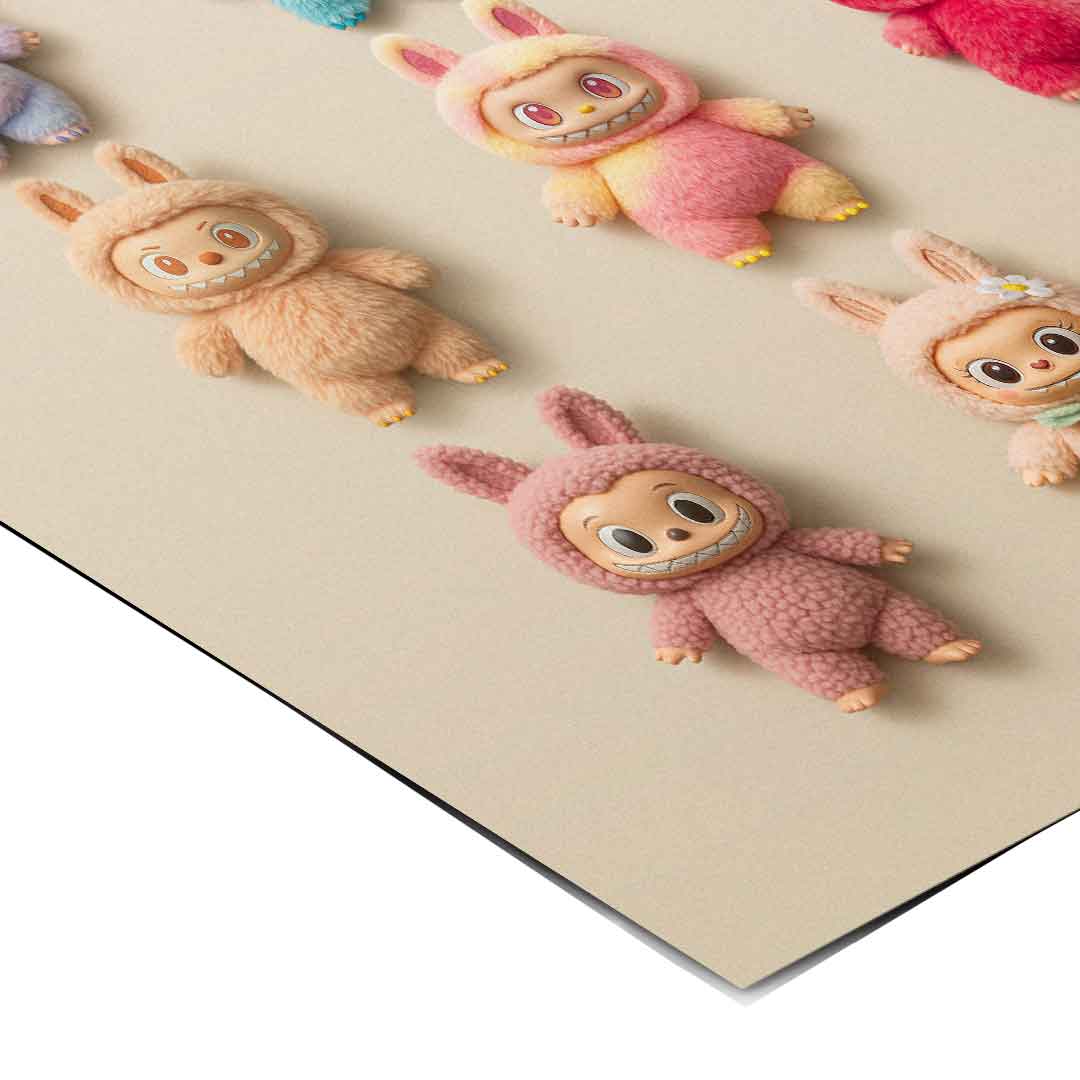 Flat Labubu Collection - Poster