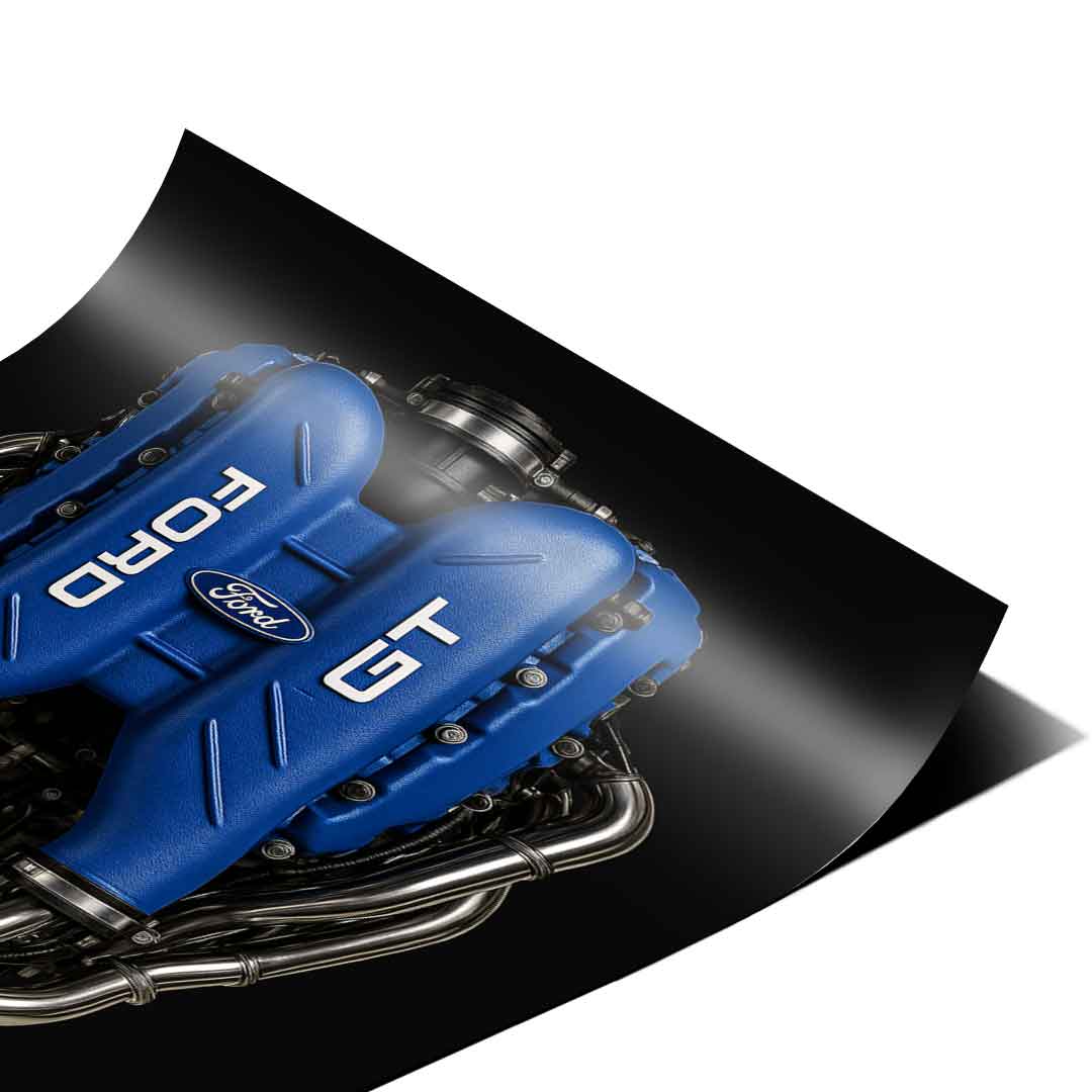 Ford GT Engine - poster