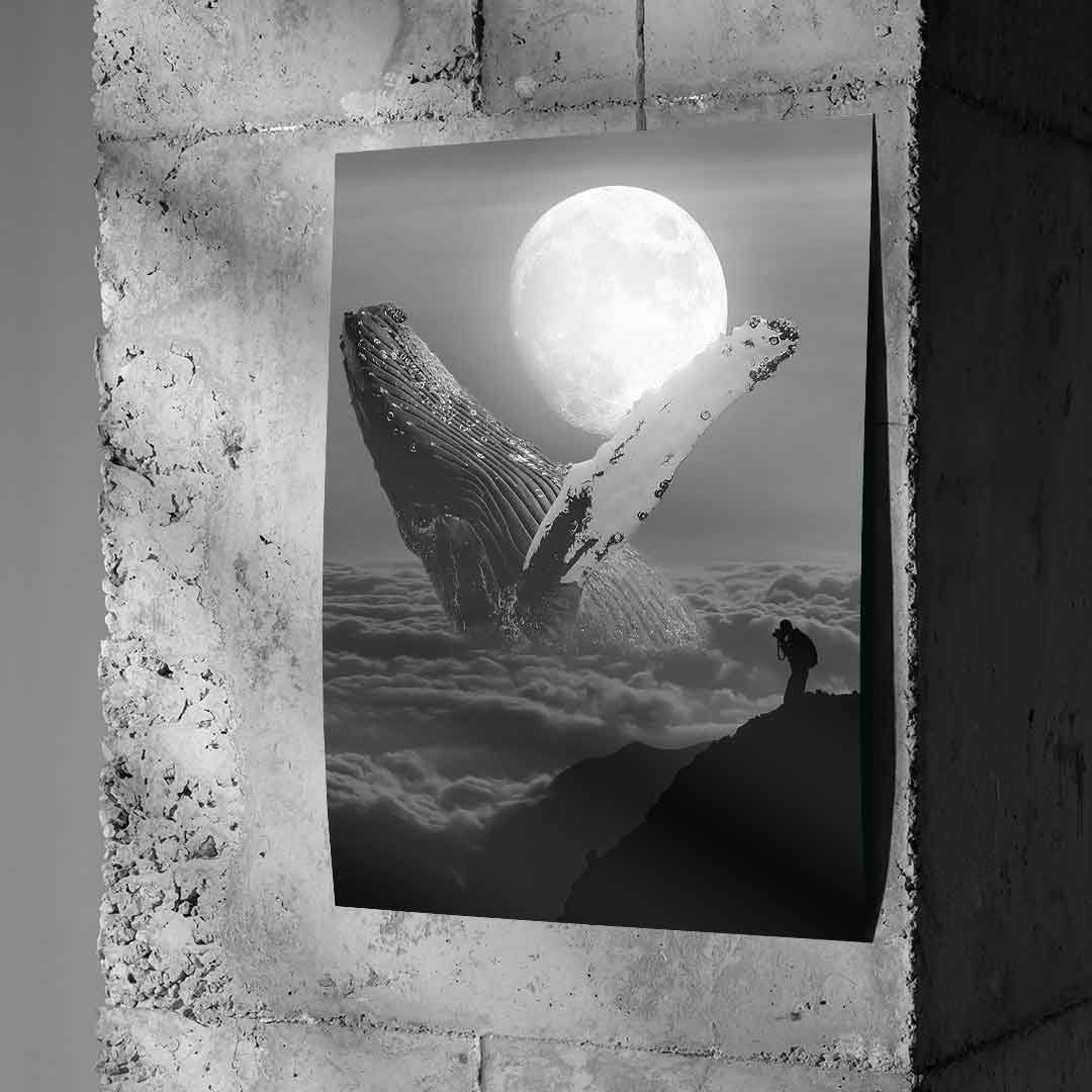 Freedom whale - poster