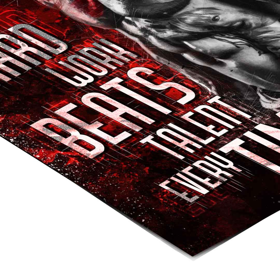 Hard work bodybuilding - poster