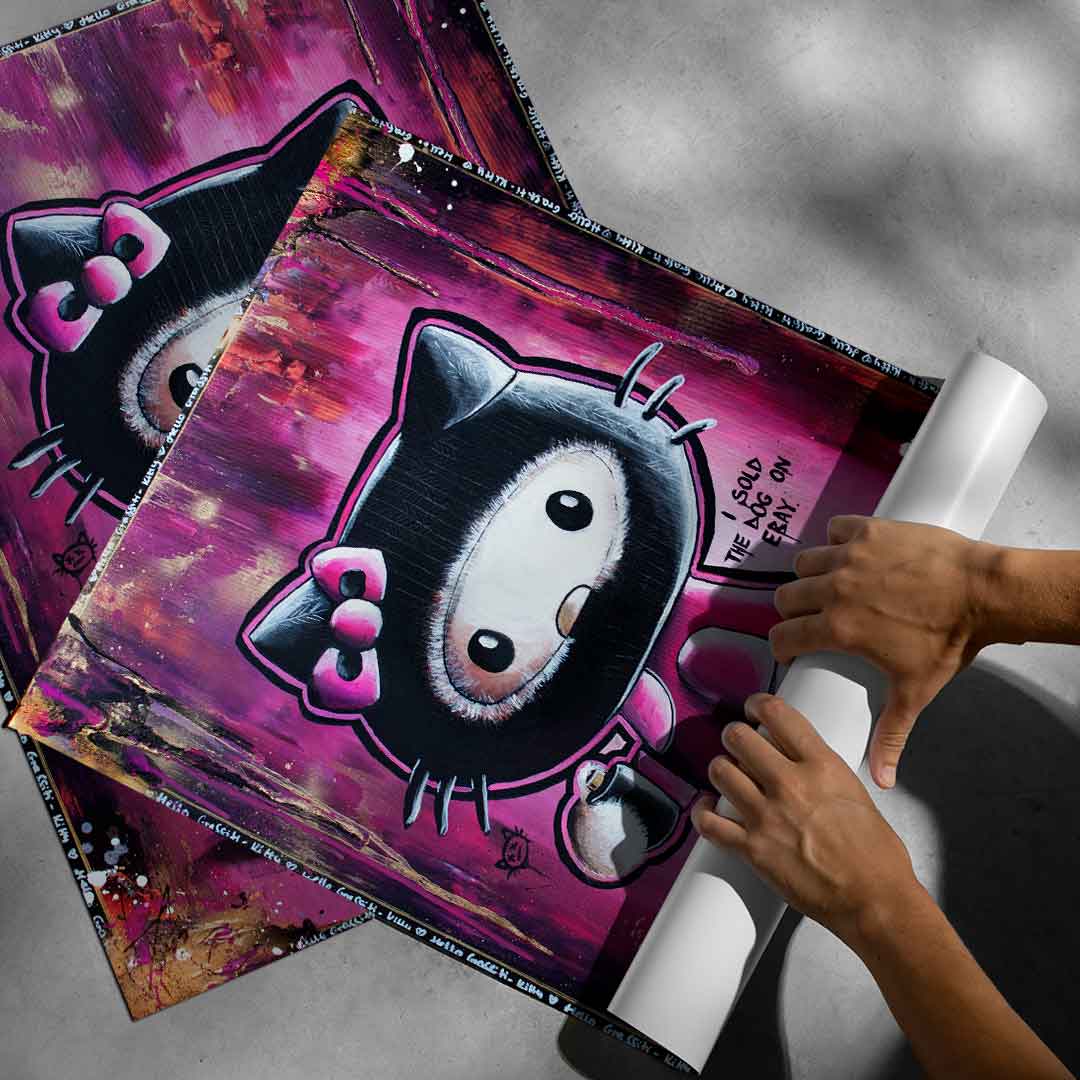 Hello graffiti Kitty - poster