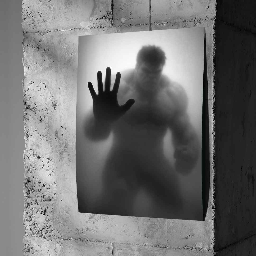 Hulk's silhouette - poster