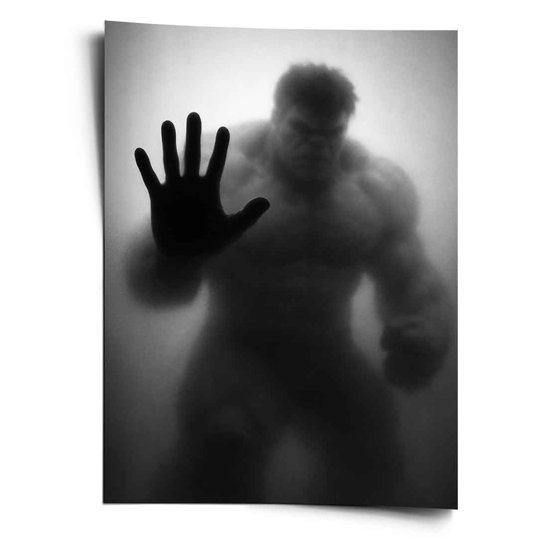 Hulk's silhouette - poster