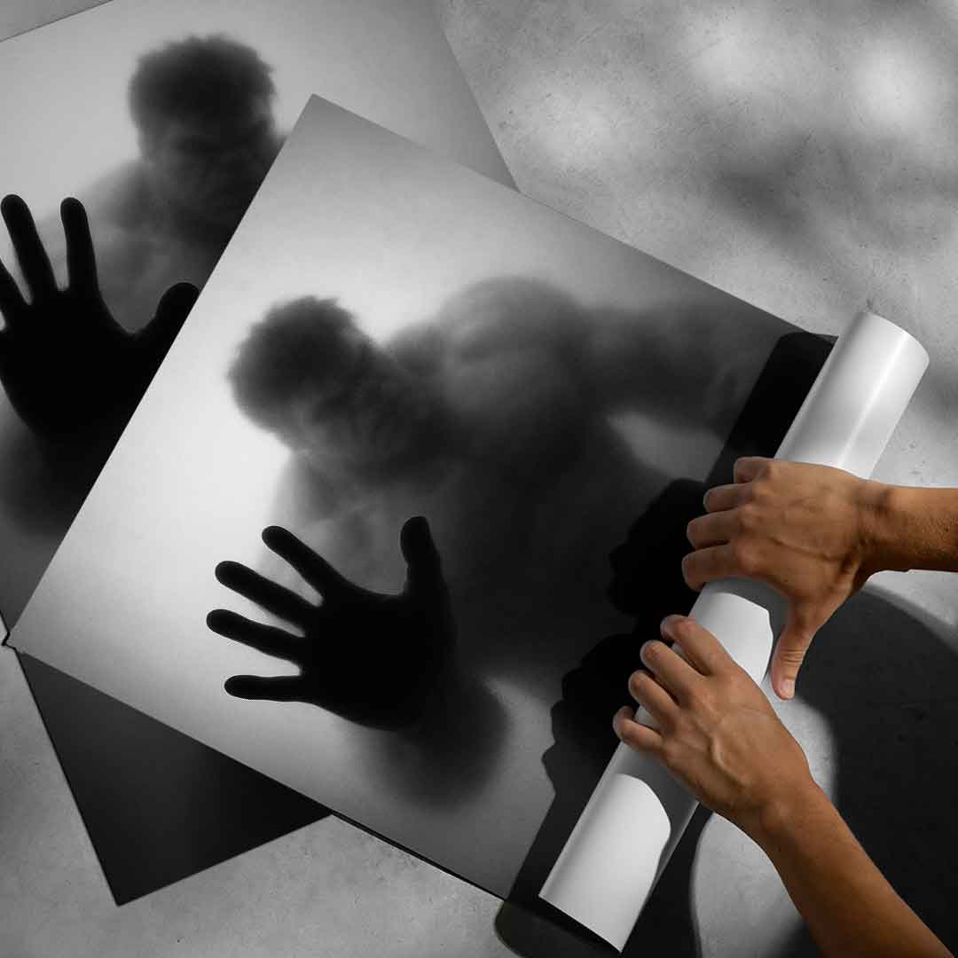 Hulk's silhouette - poster