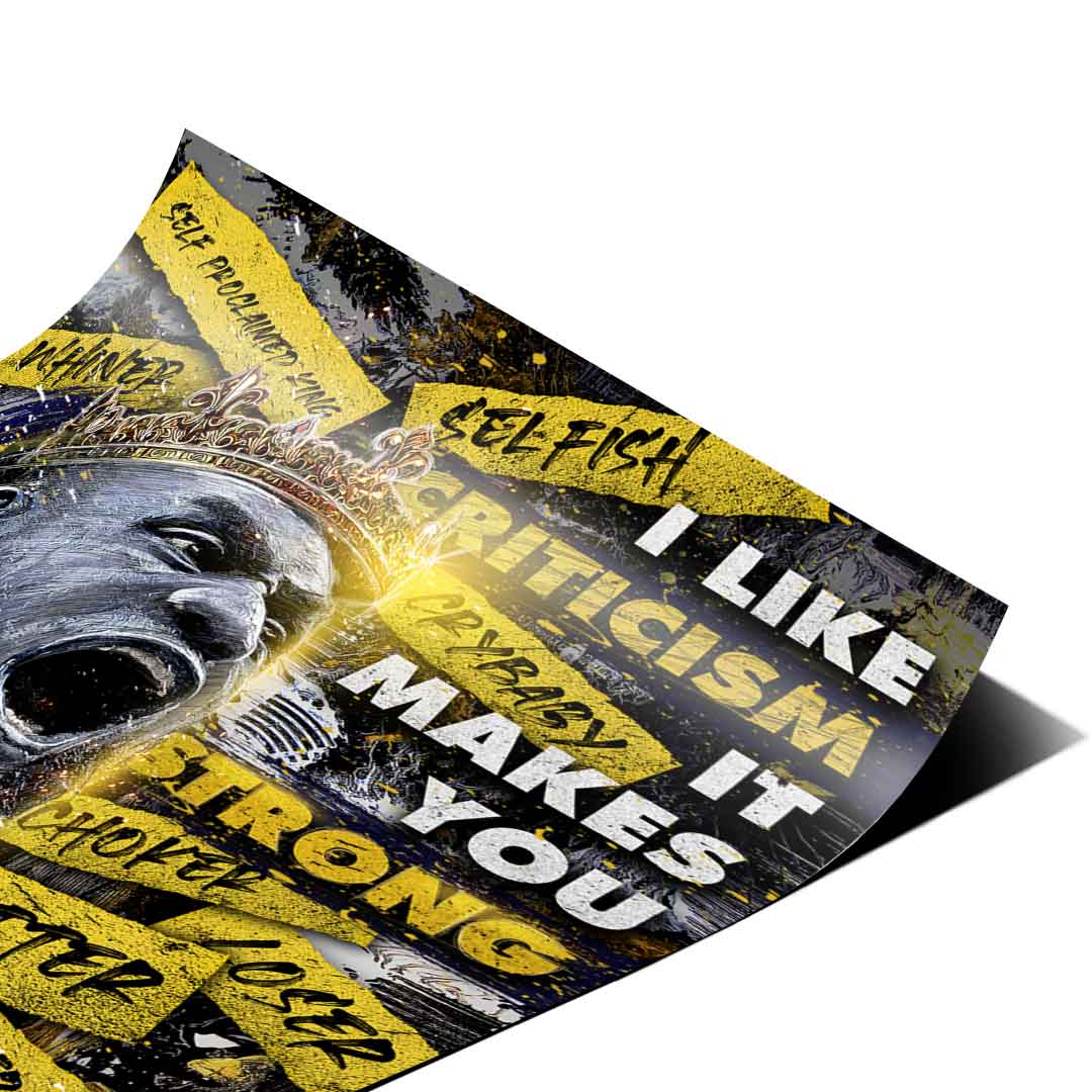 I like criticism - poster