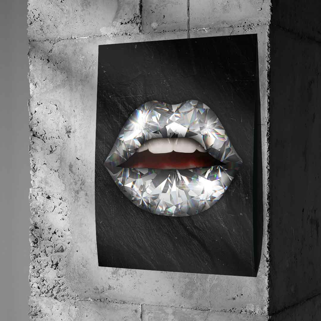 Lips x diamond - poster