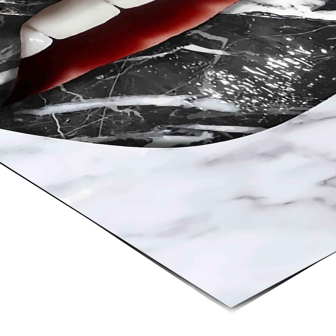 Lips x marble - poster