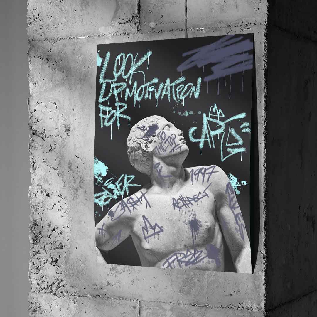 Look up for motivation - poster