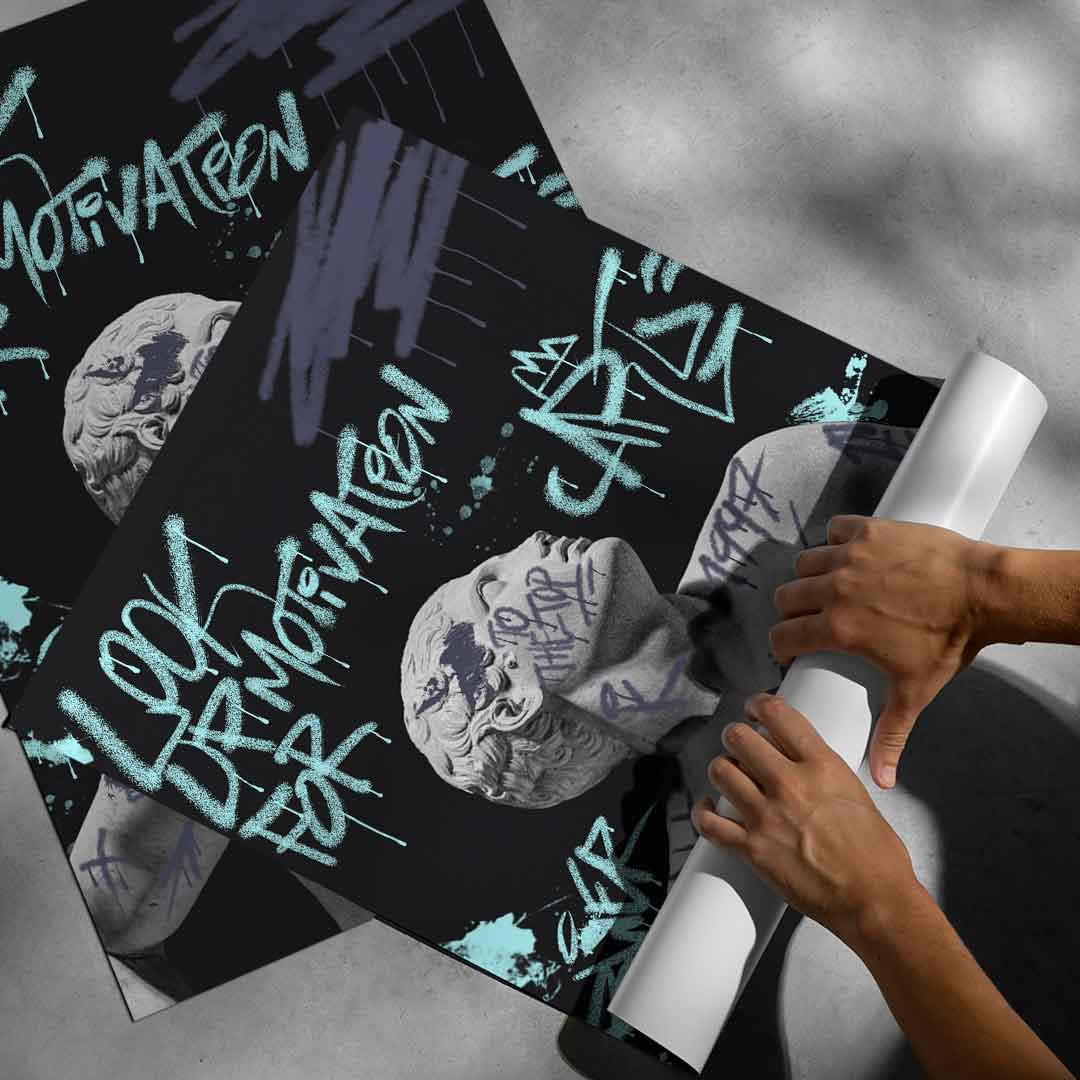 Look up for motivation - poster