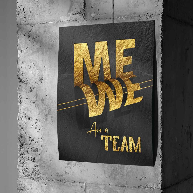 Me we are a team - poster