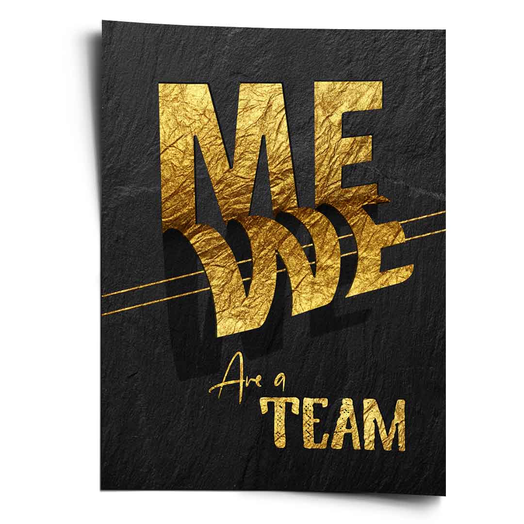 Me we are a team - poster