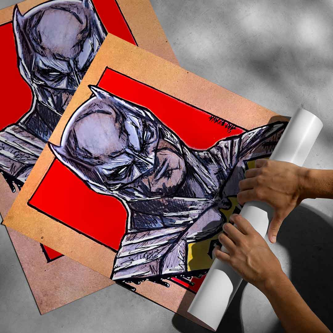 Night fighters Drawing - poster