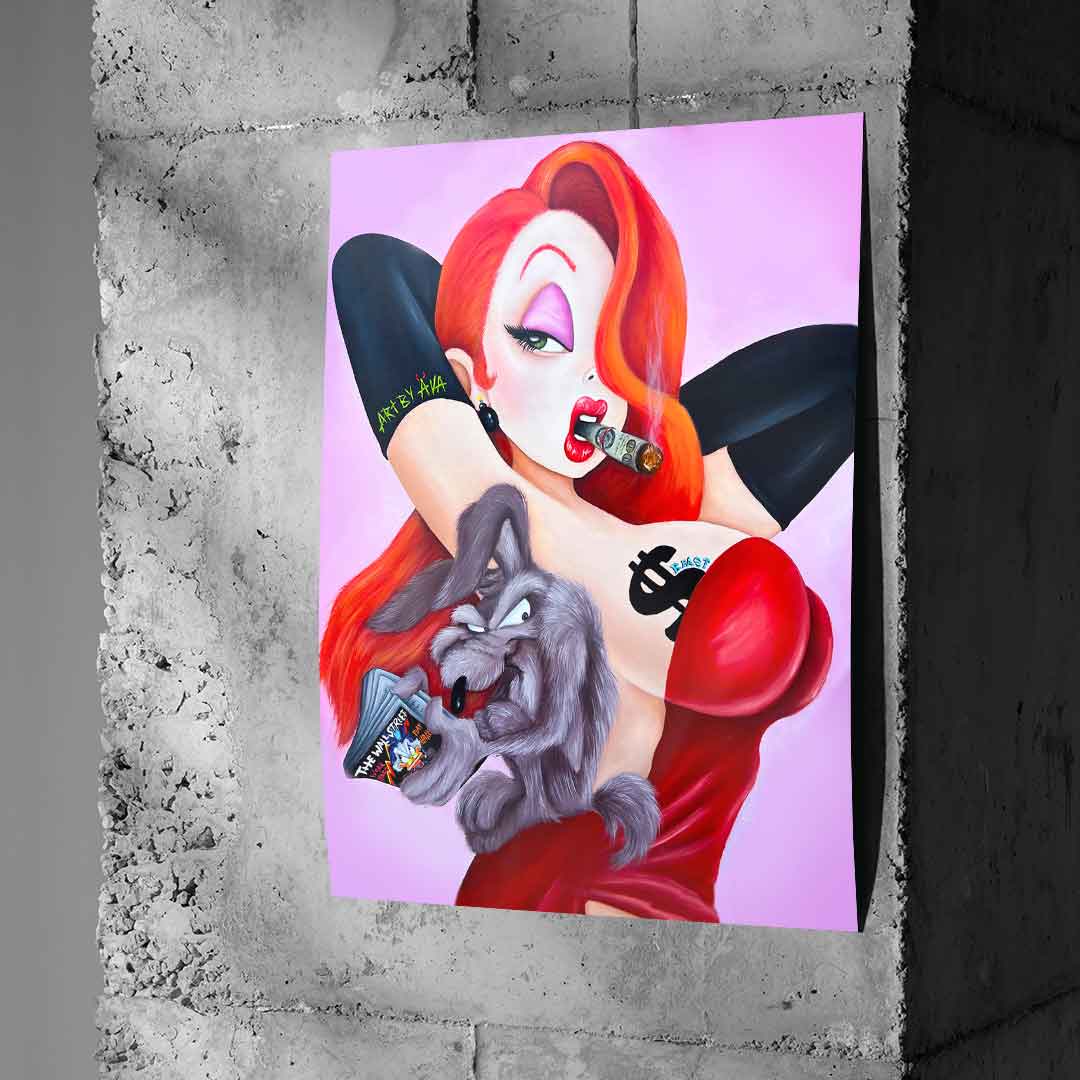 Posing Jessica Rabbit - poster