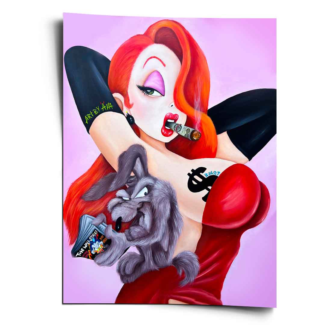 Posing Jessica Rabbit - poster