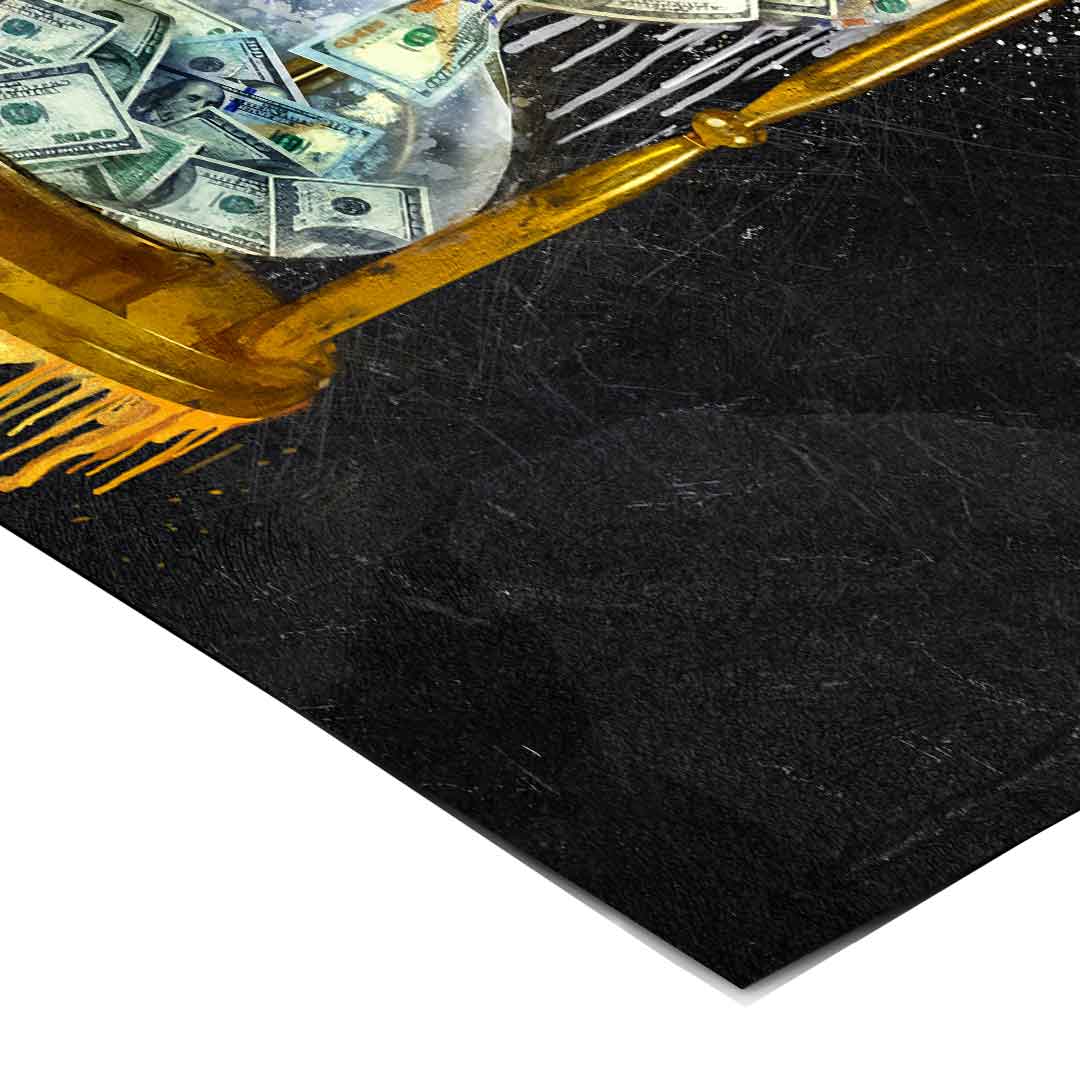 Sanduhr des Geldes Black Edition - Poster